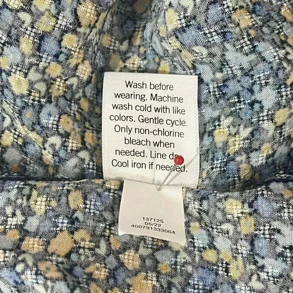 Croft and Barrow size XL floral pullover blouse EUC - Picture 7 of 10